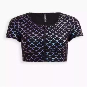 Torrid 4X Mermaid Swim Top